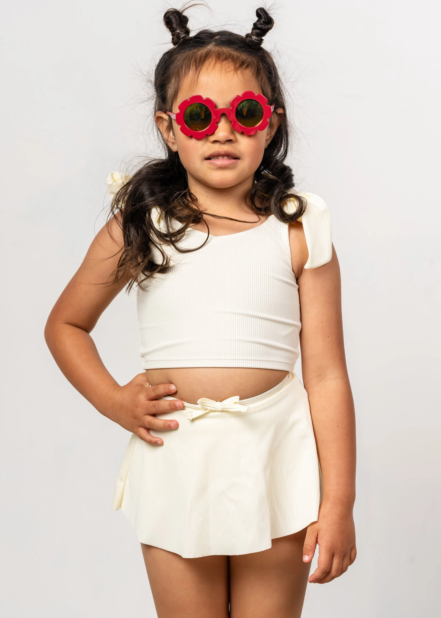 Ribbed Ivory | Mini Knot Top