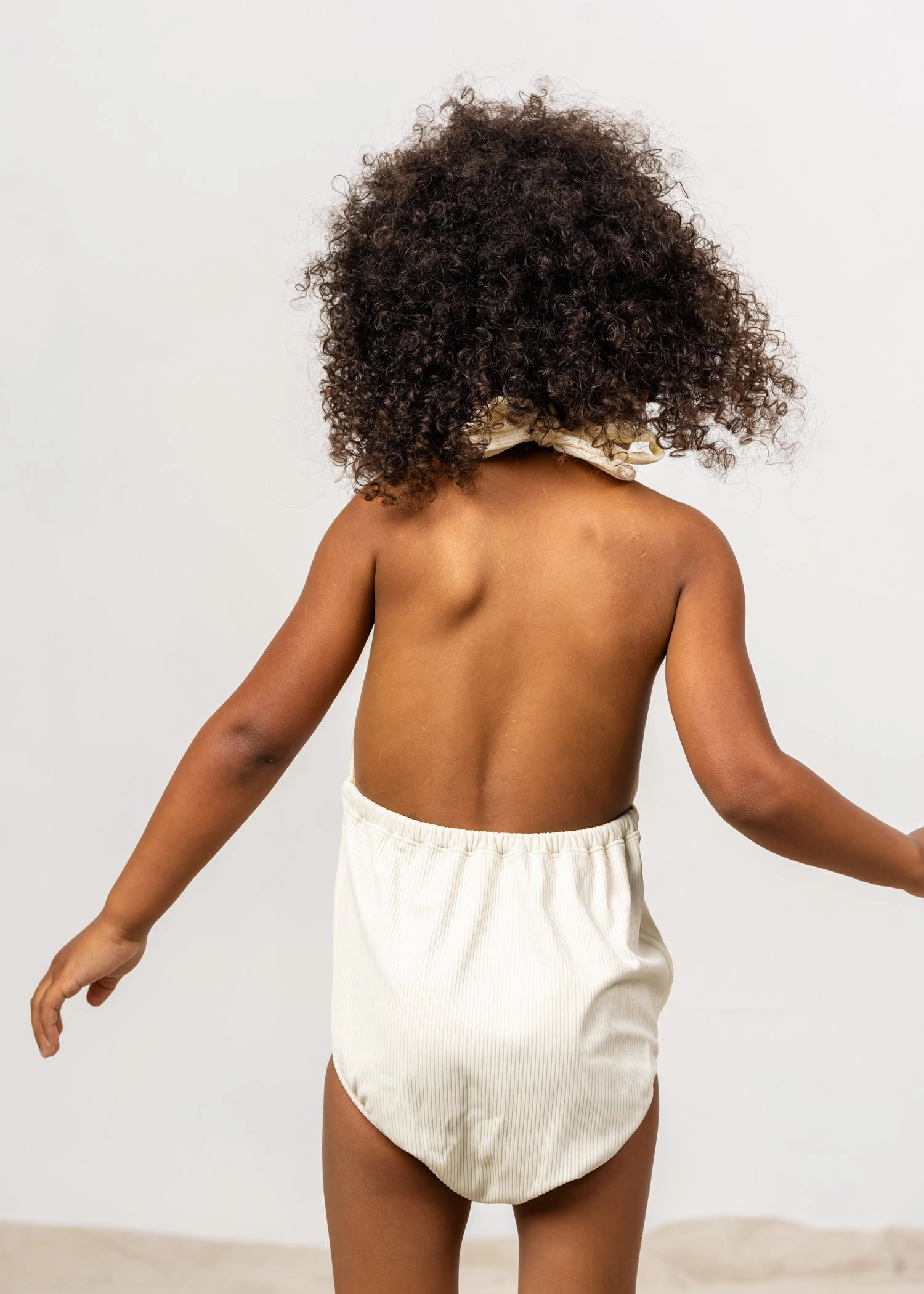 Ribbed Ivory | Mini Romper One-Piece