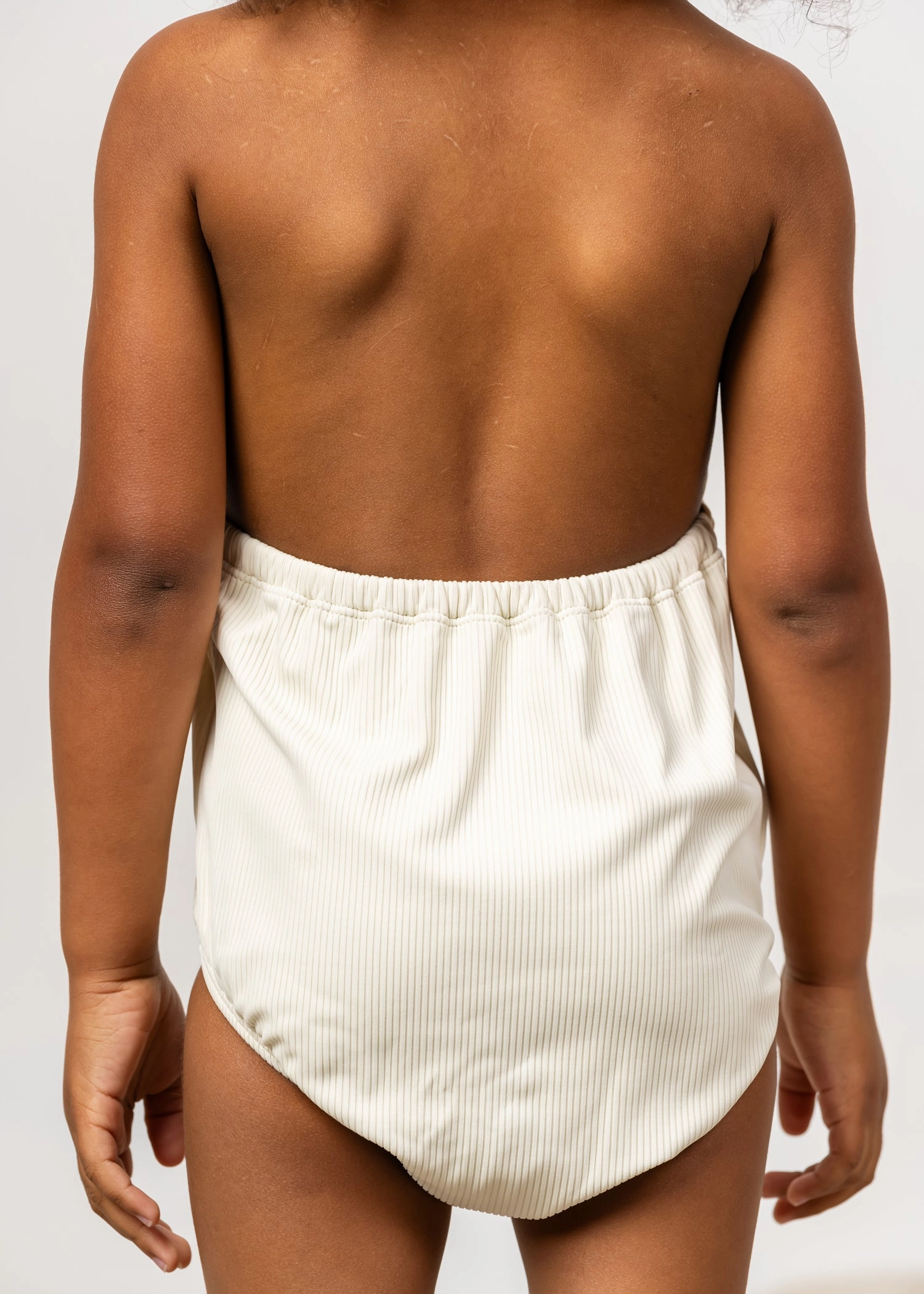 Ribbed Ivory | Mini Romper One-Piece