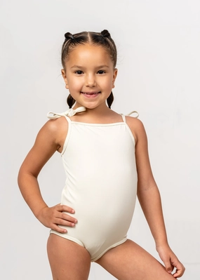 Ribbed Ivory | Mini Simply One-Piece cute girls swimsuits, stylish swimwear for girls
