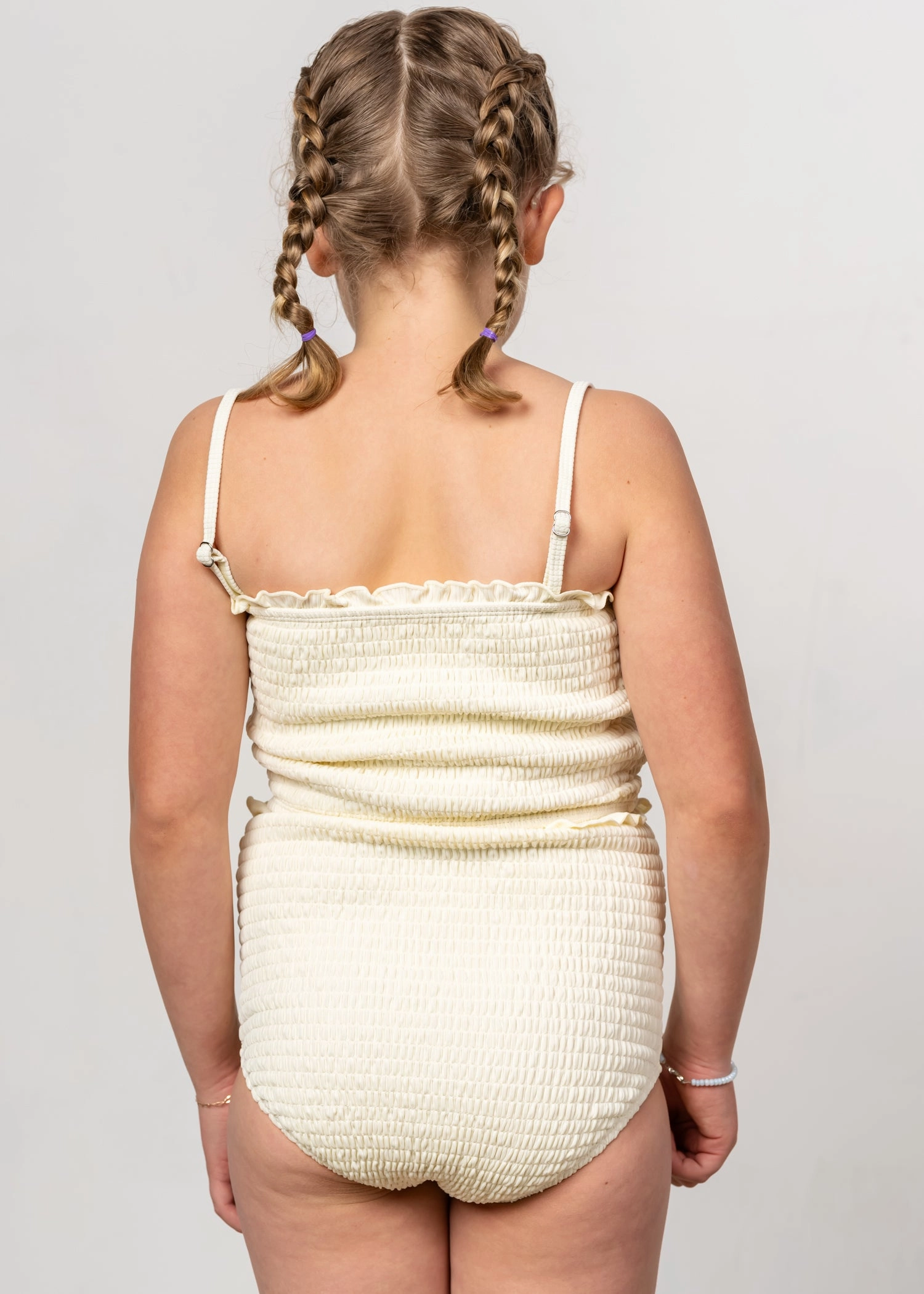 Ribbed Ivory | Youth Bandeau Top