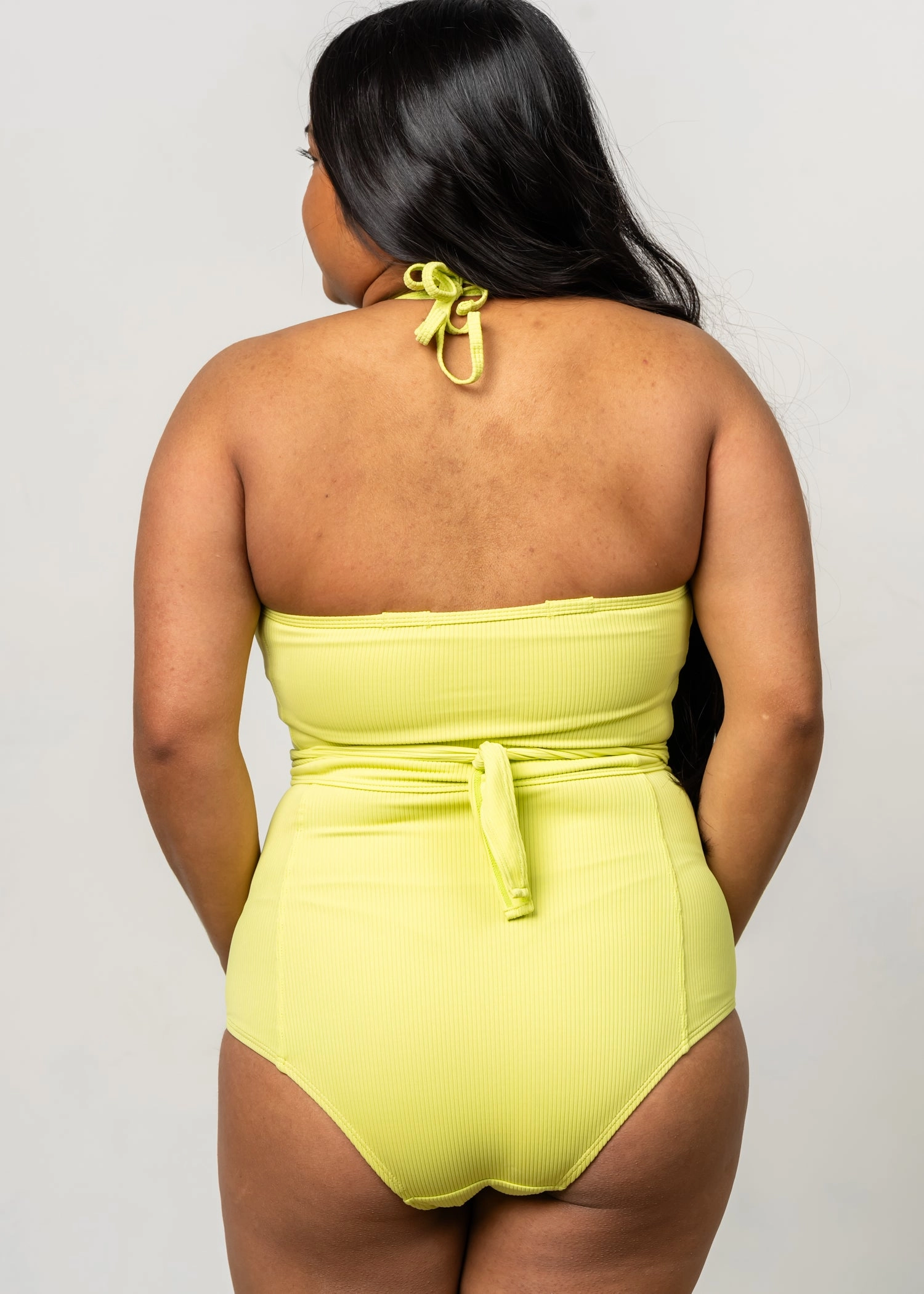 Ribbed Limelight | High-Waisted Bottoms