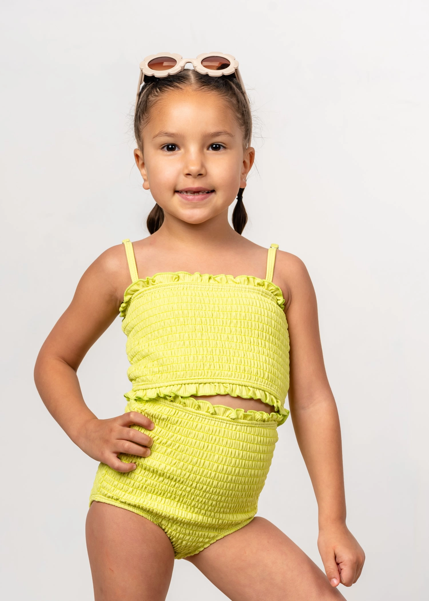 Ribbed Limelight | Mini Bandeau Top