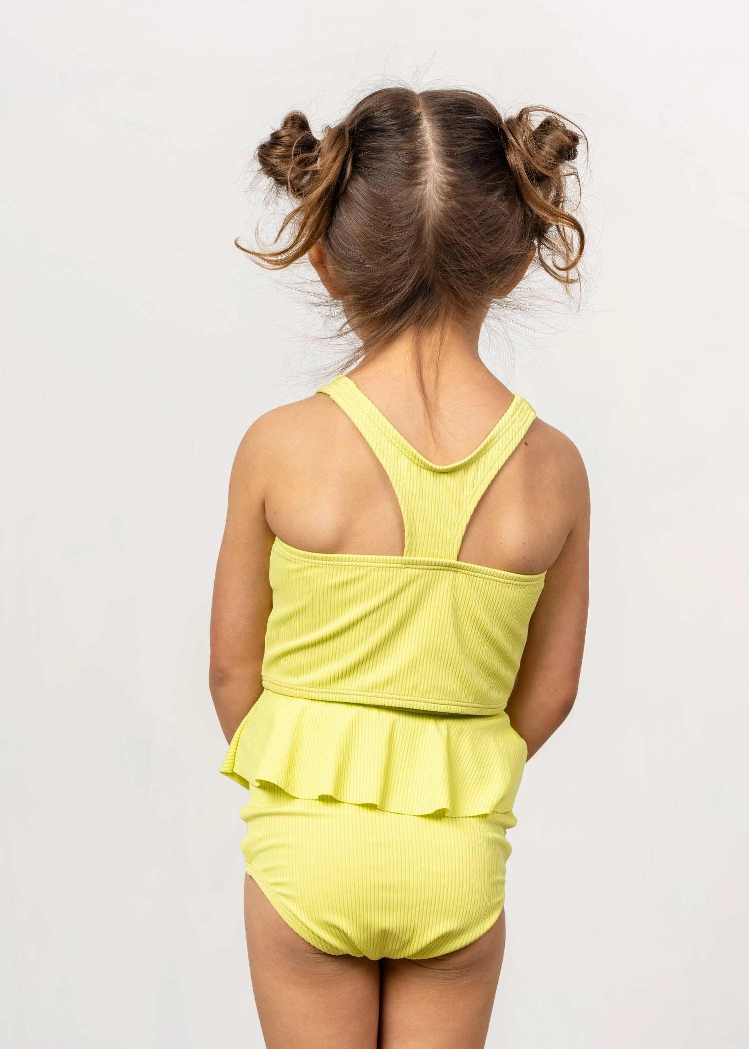 Ribbed Limelight | Mini Racer Back Top