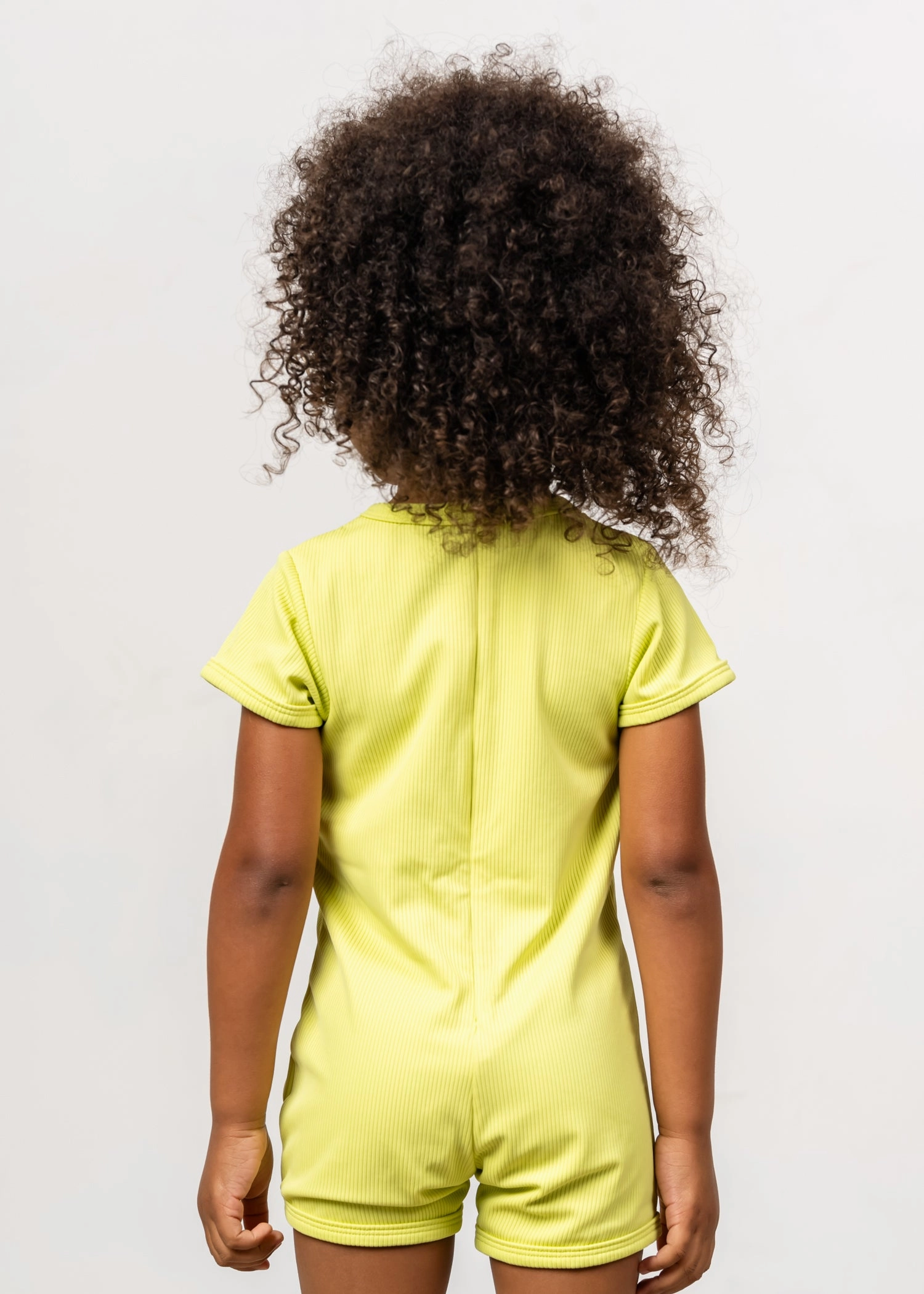 Ribbed Limelight | Mini Shorties Rashguard (Unisex)