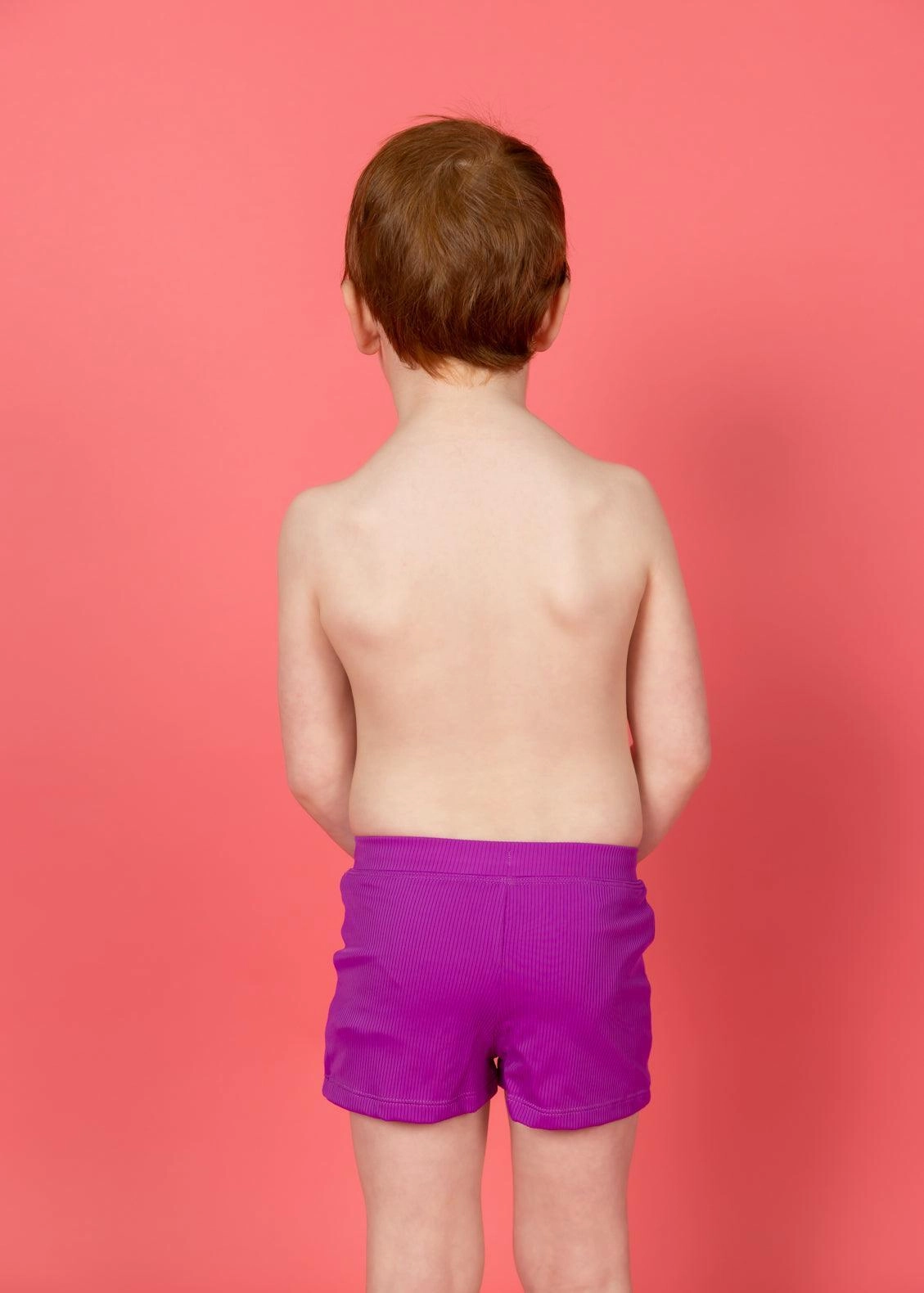 Ribbed Purple | Mini Euro Shorts