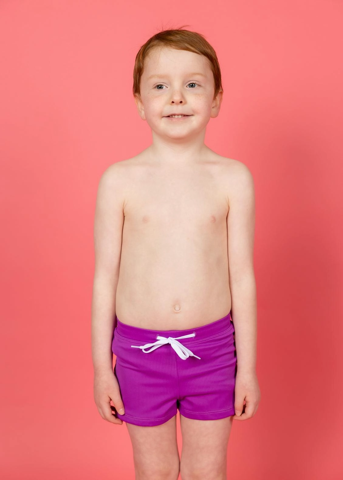Ribbed Purple | Mini Euro Shorts boys summer swimwear, boys rash guard swim sets