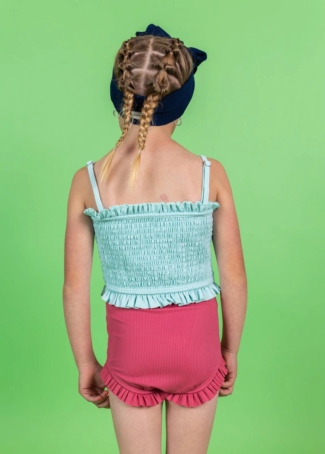 Ribbed Roseate | Mini All Ruffled Up Bottoms