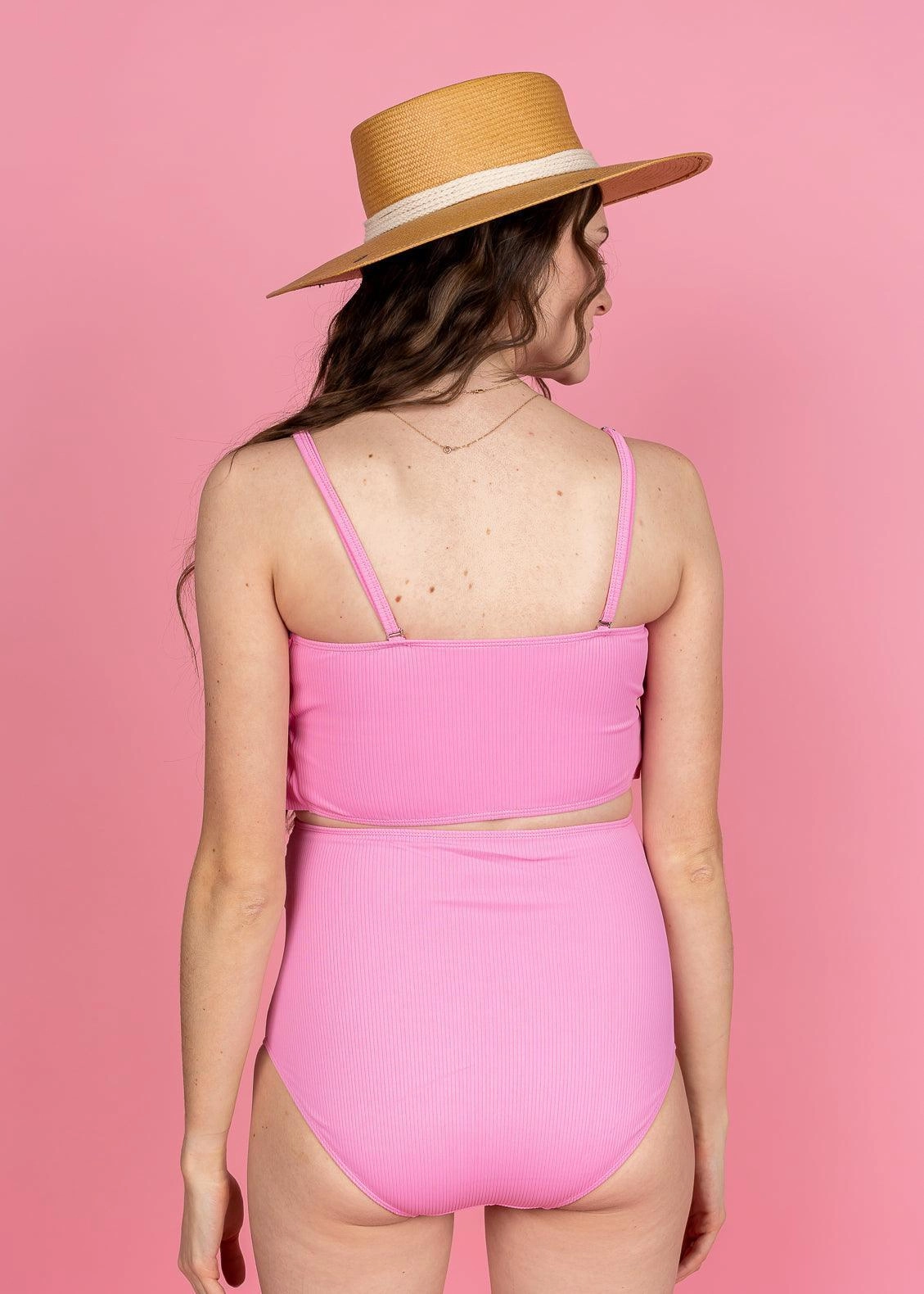 Ribbed Sweet Pink | Maternity Bottoms