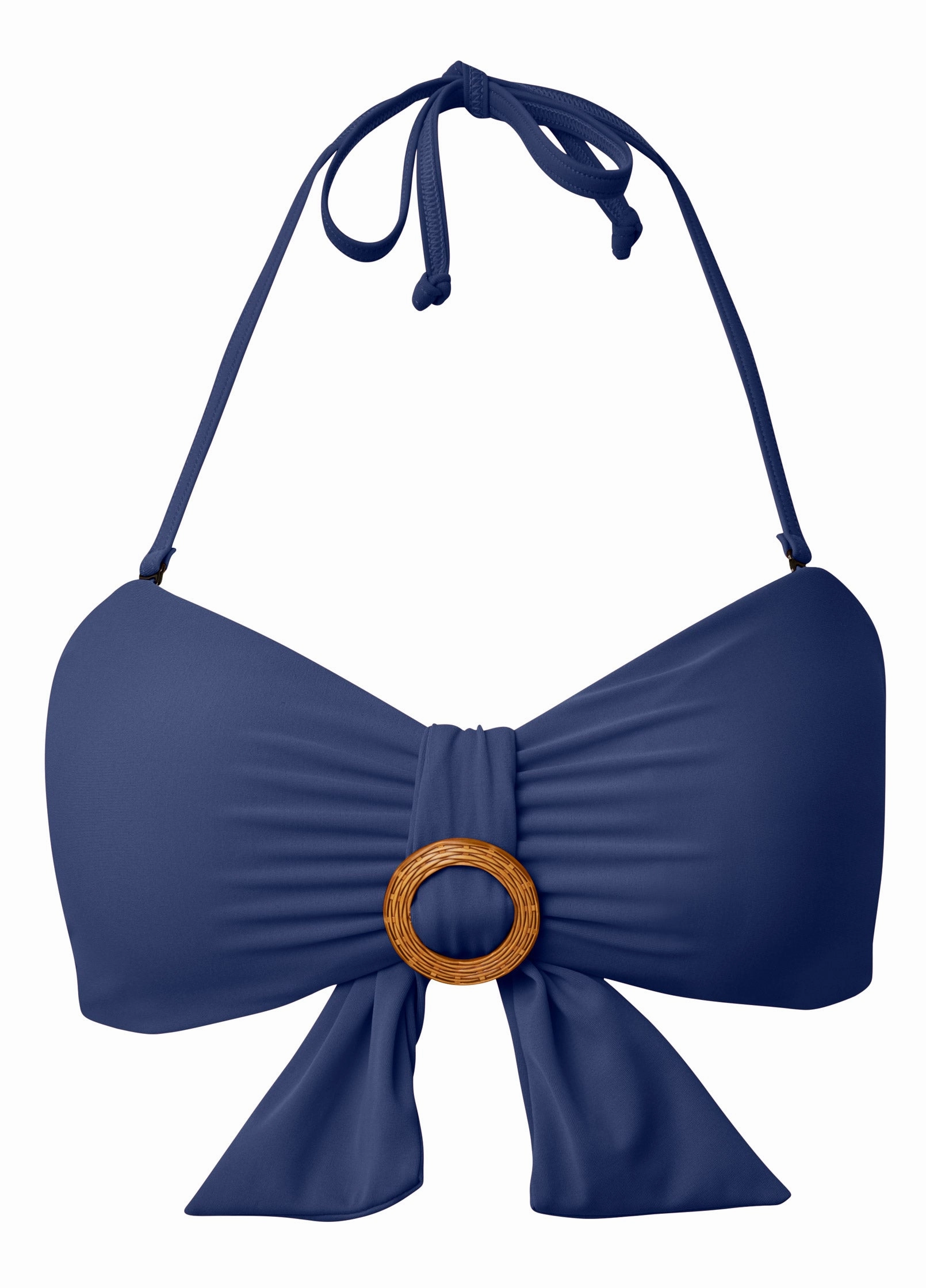 Ring Front Bandeau Top - Ultramarine Blue