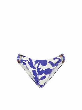 Ring Trim Bottom Moraea Garden Texture high waist swimwear women, swimsuit for women beachwear