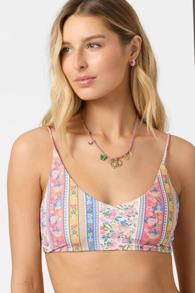 RIO FLORAL MIDDLES ACTIVE TOP classic women's swimwear, everyday swimwear for ladies