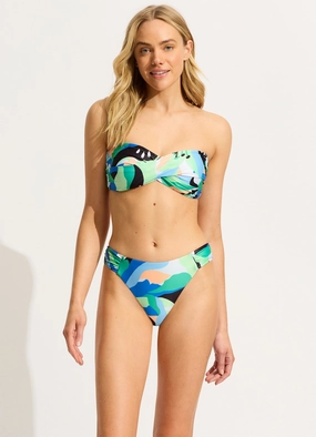 Rio High Leg Bikini Bottom - Jade two-piece bikinis for women, trendy bikinis for beachwear