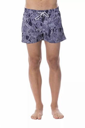 Roberto Cavalli Sport Polyester Men Men's Swimsuit mens full coverage swimwear, stylish mens swim trunks