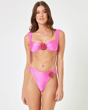 Rosette Leilani Bikini Bottom - Pink Quartz timeless swimwear styles women, comfy swimwear for women
