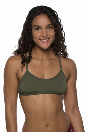 Ryan Bikini Top - Army mix and match bikinis, stylish women's bikini options