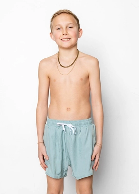 Sage | Youth Retro Shorties boys summer swimwear, boys rash guard swim sets