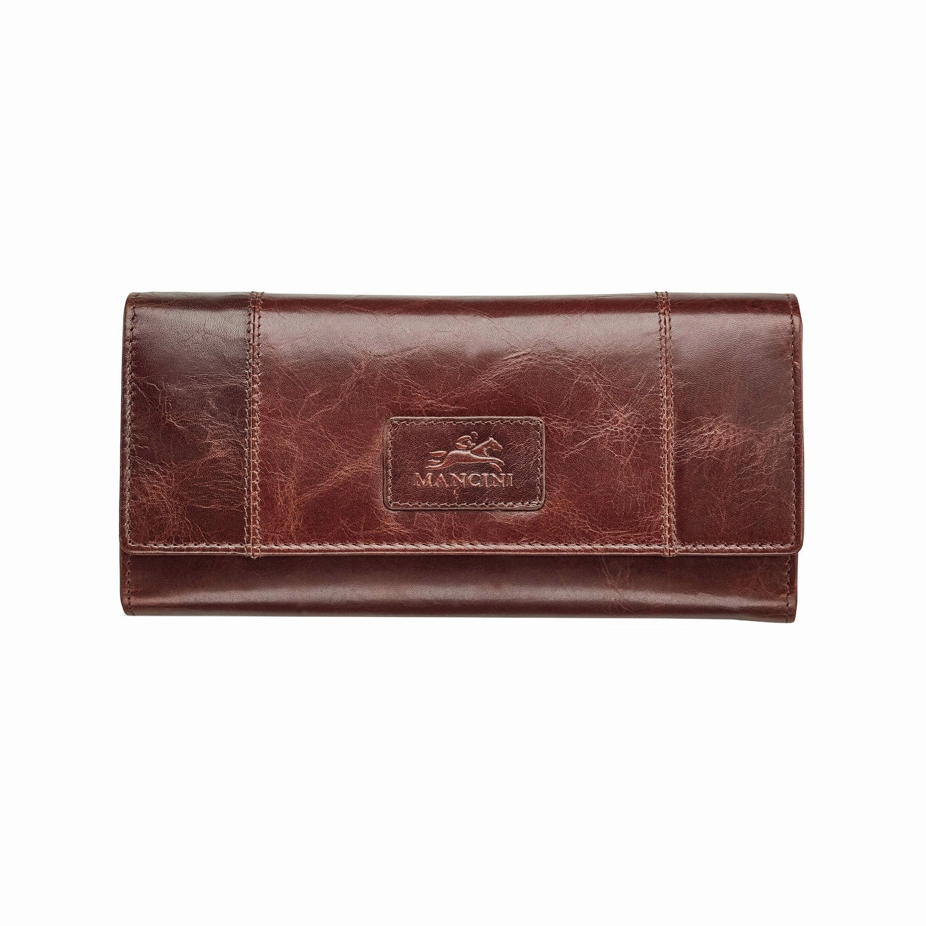 Anti-Theft Card Holder Mancini Casablanca Ladies Rfid Secure Trifold Wallet