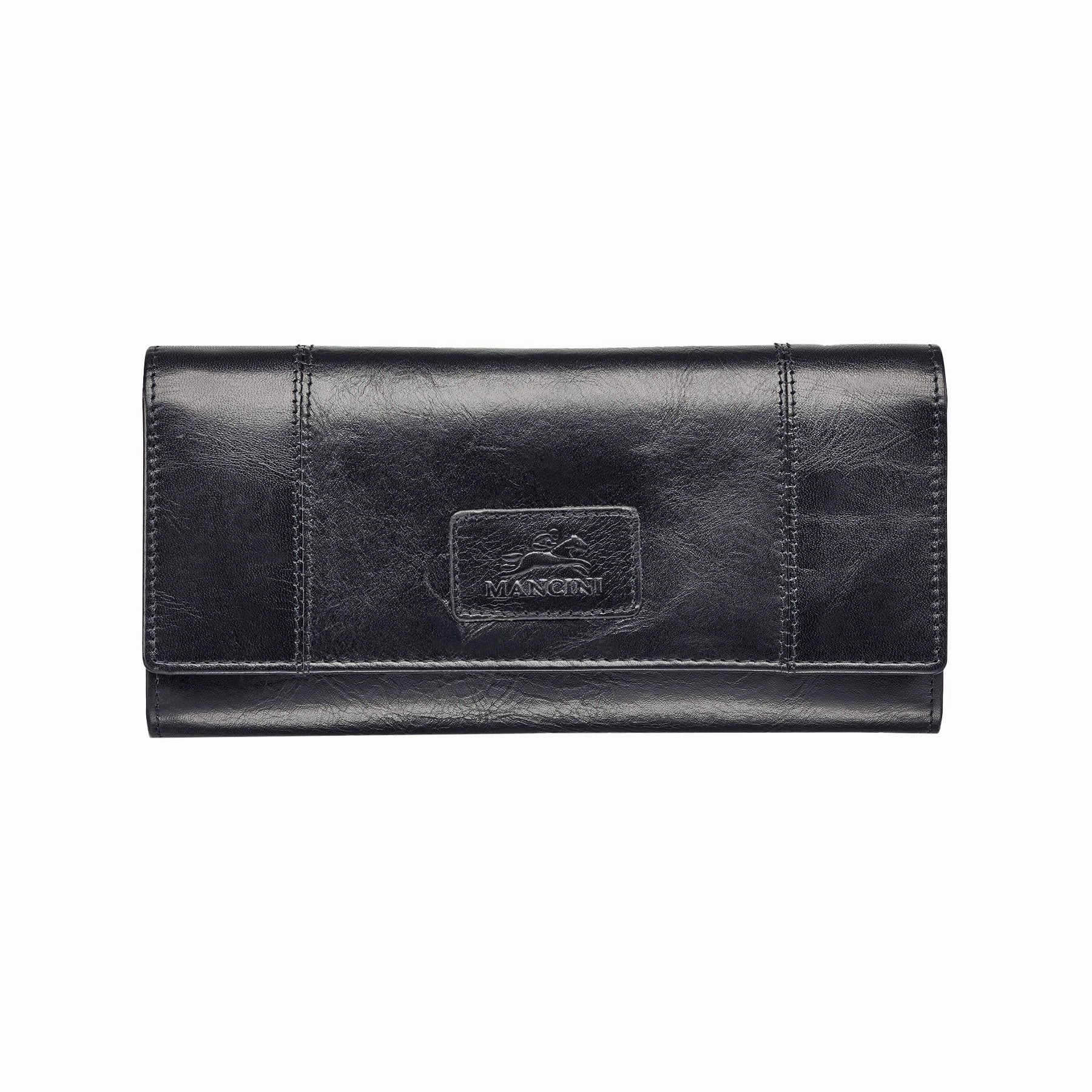 Travel Security Case Mancini Casablanca Ladies Rfid Secure Trifold Wallet