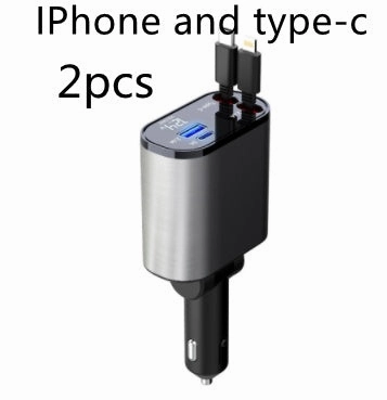 Exclusive Online Discount Metal Car Charger 100W Super Fast Charging Usb And Type-C Adapter