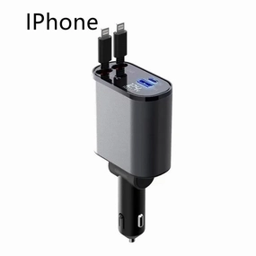 Mega Hot Offer Metal Car Charger 100W Super Fast Charging Usb And Type-C Adapter