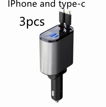 Metal Car Charger 100W Super Fast Charging Usb And Type-C Adapter Big Clearance Event