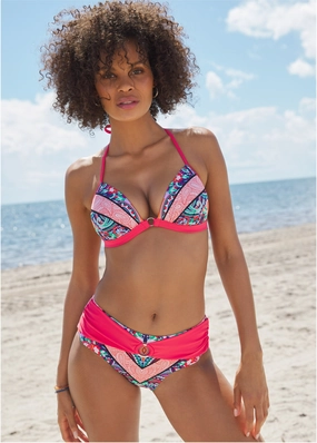 Sally Moderate Bottom - Pop Paisleys everyday swimwear for women, casual swim outfits ladies