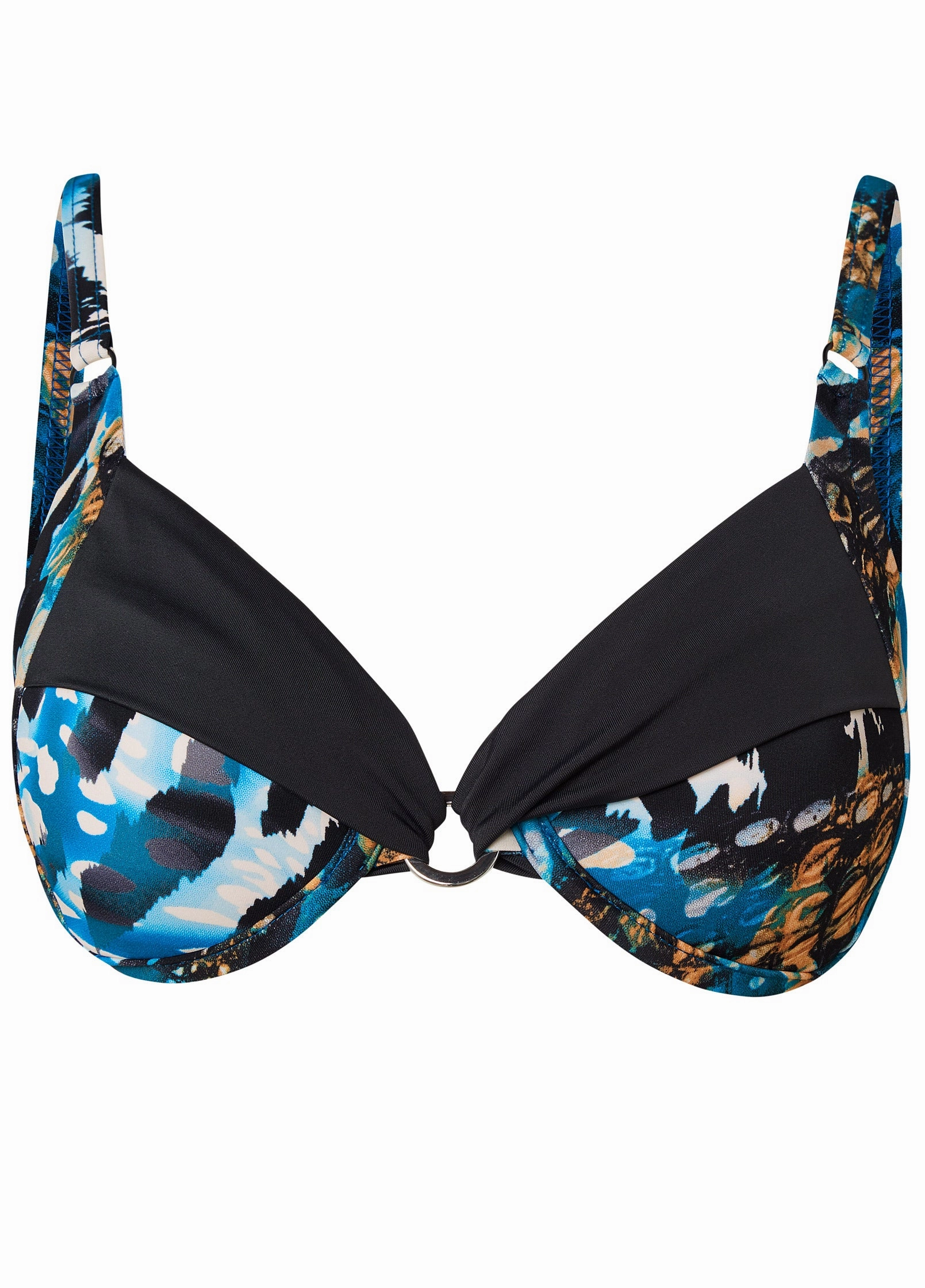 Sally Underwire Ring Top - Safari Splash
