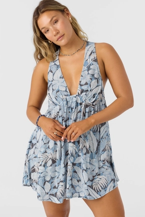 SALTWATER ESSENTIALS SARAH PRINTED DRESS classic women's swimwear, everyday swimwear for ladies
