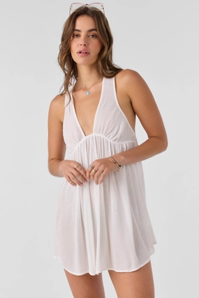 SALTWATER SOLIDS SARAH DRESS classic women's swimwear, everyday swimwear for ladies