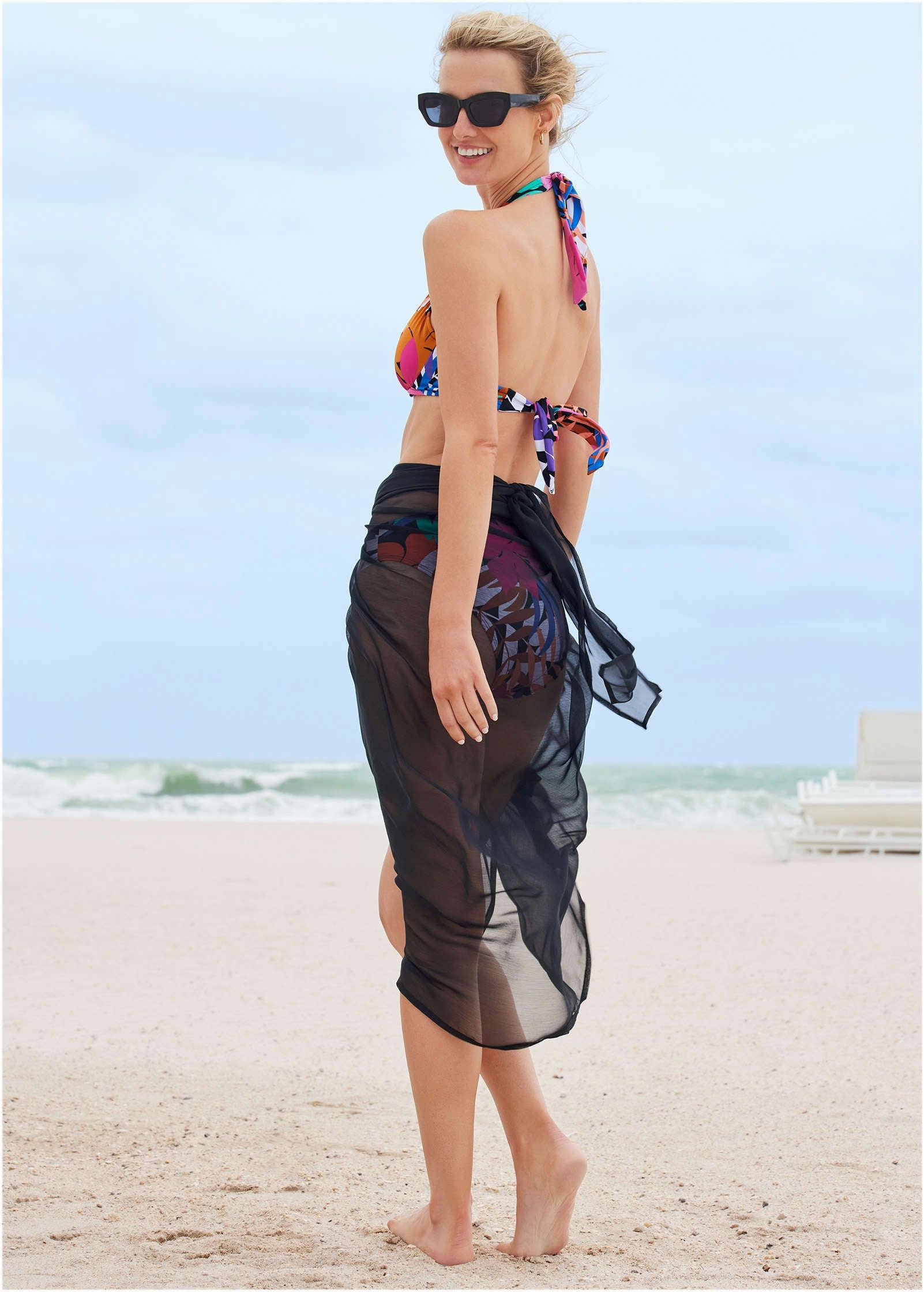 Sarong Cover-Up - Black Beauty