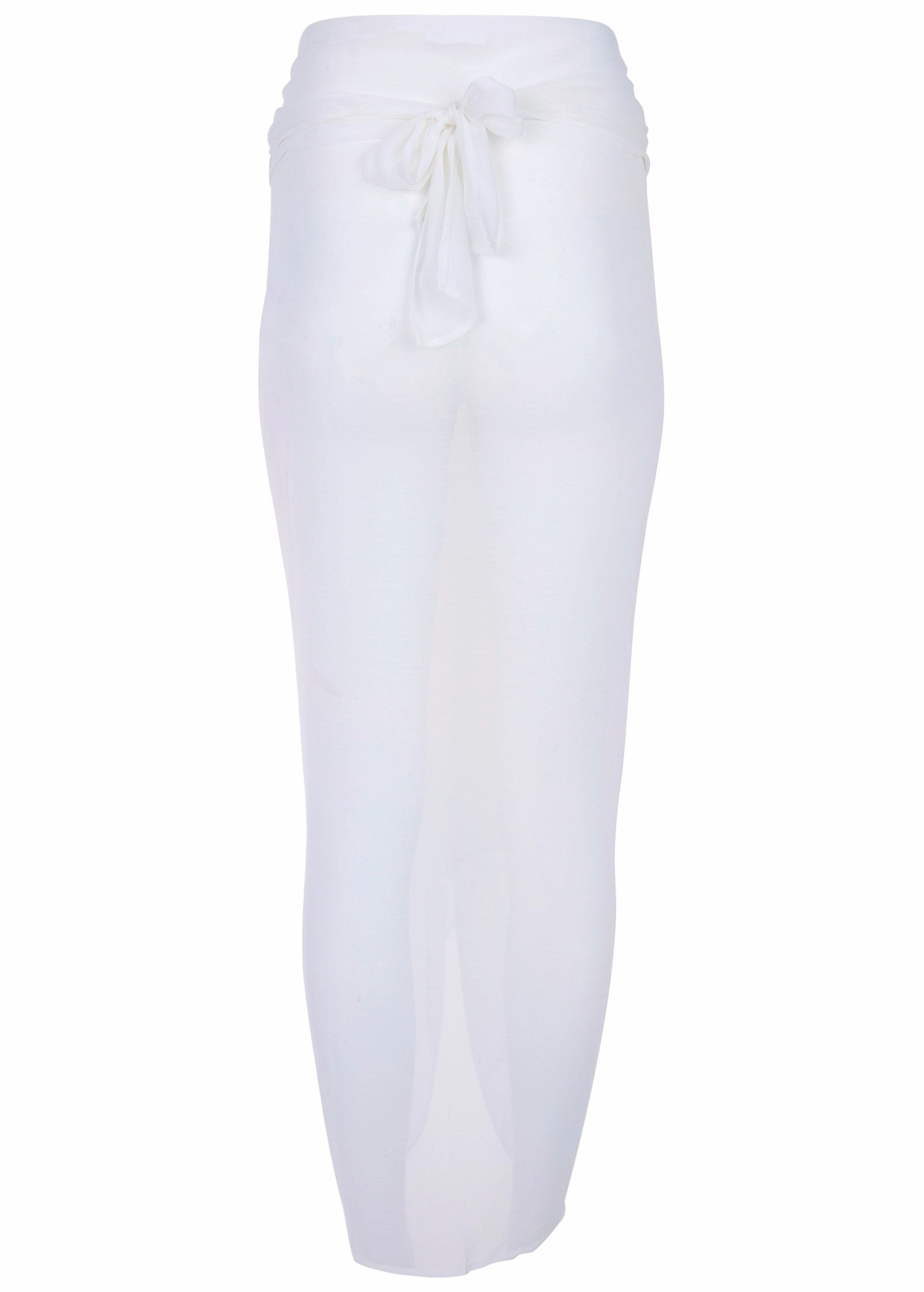 Sarong Cover-Up - Pearl White