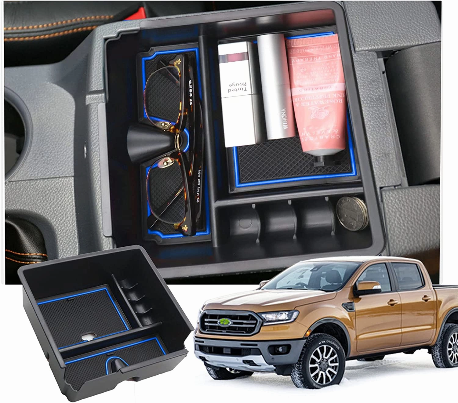 Exclusive Savings Event Shop the Savings For Ford Ranger Xl Xlt Lariat Center Armrest Storage Tray 2019 