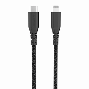 Intouch Type-C To Mfi Lightning Recycled Braided Cable 2 Metre - Black (It-Csc4009) Big Clearance Event