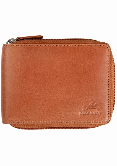 RFID Card Holder Anti-Theft Messenger Bag Mancini Bellagio Zippered Rfid Billfold With Removable Passcase