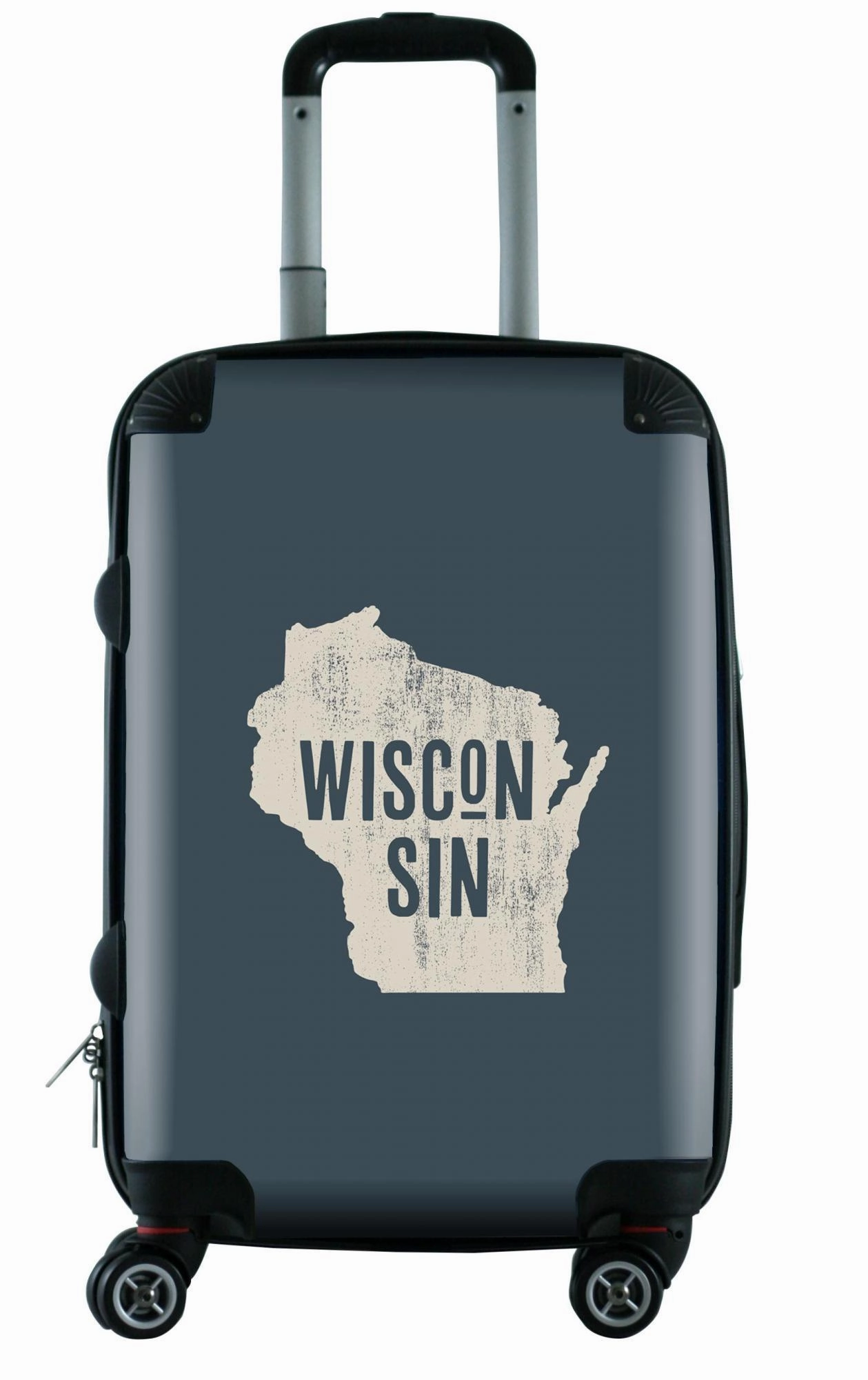612 My Home State Wisconsin 20" Carry-On Protective Luggage Bag