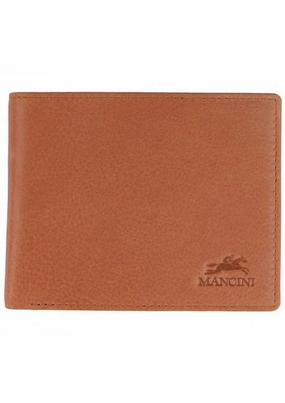 Mancini Bellagio Rfid Billfold With Coin Pocket Security Neck Pouch
