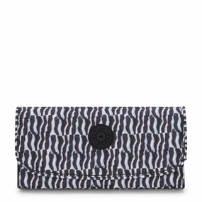 Kipling Money Land Printed Snap Wallet - Holiday Waves Travel Belt Wallet Secure Crossbody Bag