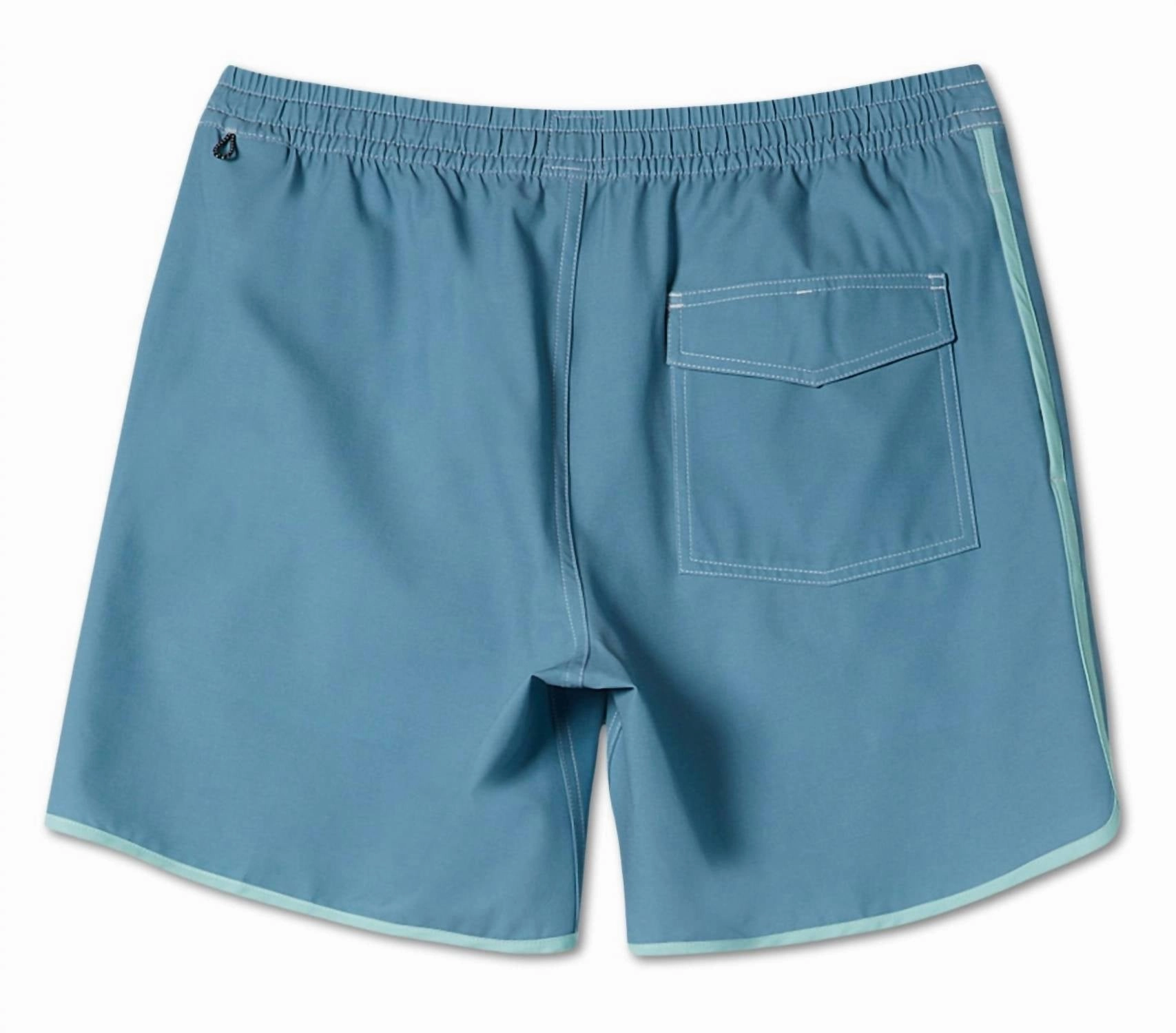 Scallop Hybrid Volley Shorts In Blue Shadow