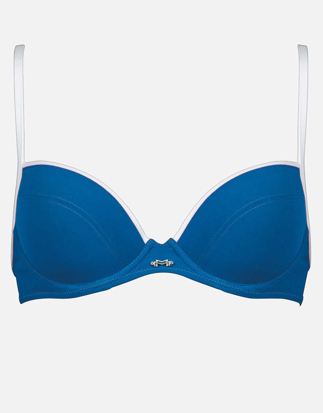 Scope Bikini Top - Cobalt White stylish swimwear tops, womens beach tops