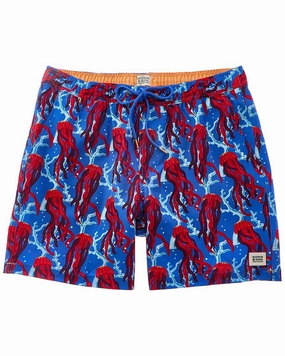 Scotch & Soda Under The Sea Swim Trunk mens full coverage swimwear, stylish mens swim trunks