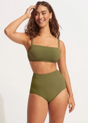 Sea Dive DD Tank Bra - Khaki modern womens swimwear, one piece swimsuits women