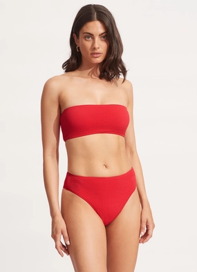 Sea Dive High Rise Pant - Chilli Red two-piece bikinis for women, trendy bikinis for beachwear
