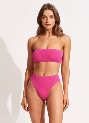 Sea Dive High Rise Pant - Fuchsia Rose flattering swimwear women, comfortable swimwear for women
