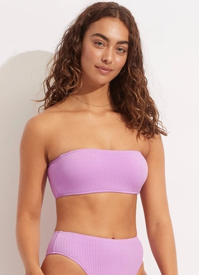 Sea Dive Tube Top - Wild Rose two-piece bikinis for women, trendy bikinis for beachwear