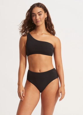 Sea Dive Wide Side Retro - Black flattering swimwear women, comfortable swimwear for women
