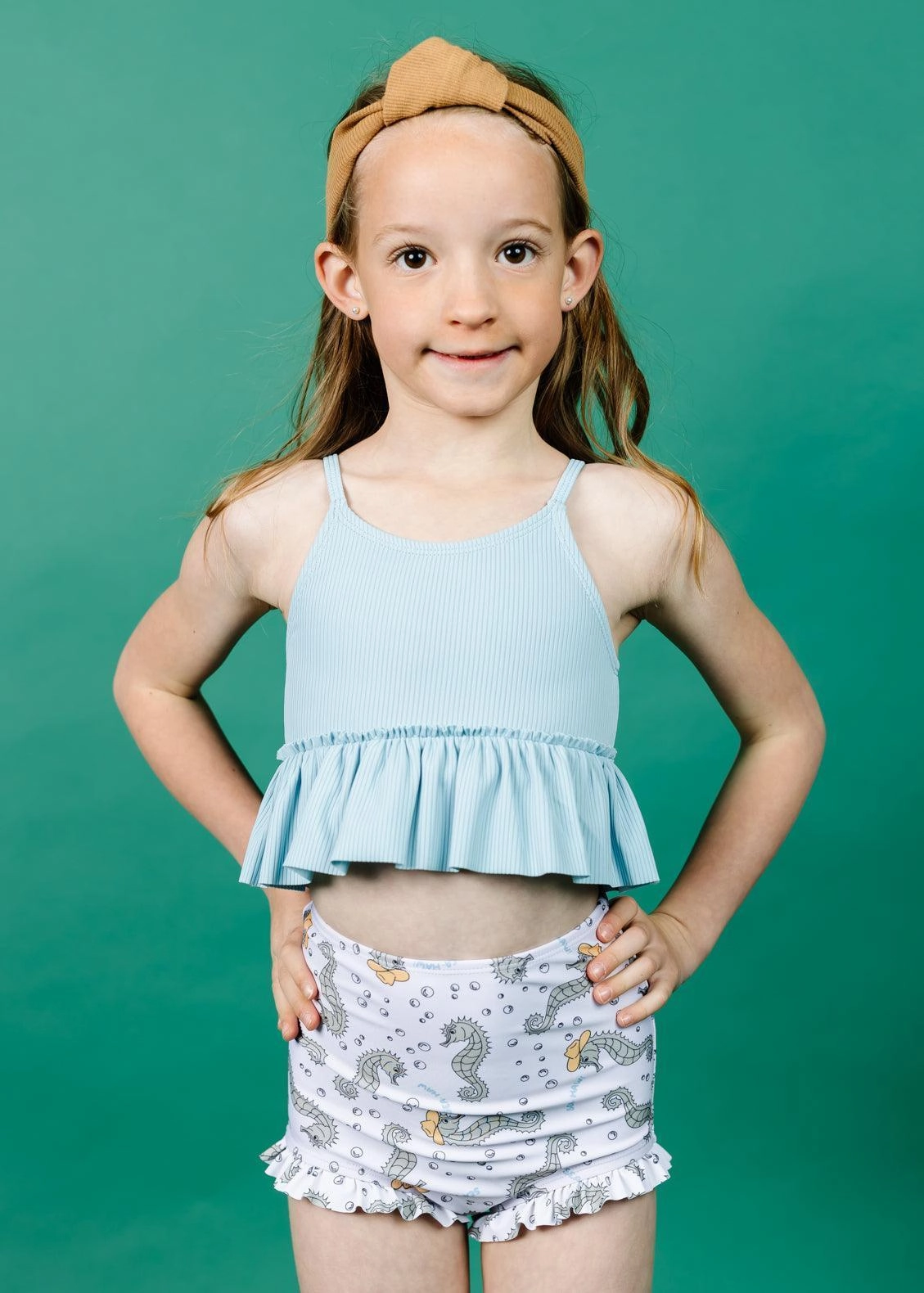 Sea-Haw | Mini All Ruffled Up Bottoms toddler girl swimwear, summer swimwear for girls