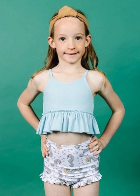 Sea-Haw | Mini All Ruffled Up Bottoms toddler girl swimwear, summer swimwear for girls