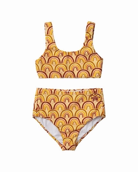 Seaesta Surf Sea Arches Retro Mango Two Piece Swimsuit cute swimsuits for teen girls, modest teen swimwear