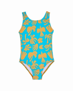 Seaesta Surf x Ty Williams Orange She Swimsuit cute swimsuits for teen girls, modest teen swimwear
